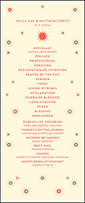 Celeste Letterpress Program Tea Design Small