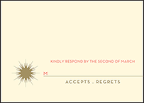 Celeste Letterpress Reply Design Small
