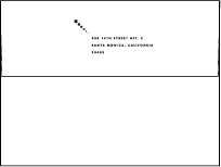 Champagne Letterpress Envelope Design Small