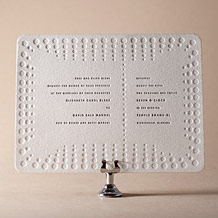 Champagne Letterpress Invitation Design Small