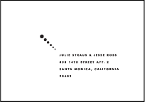Champagne Letterpress Reply Envelope Design Small