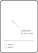 Champagne Letterpress Reply Design Small