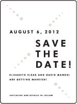 Champagne Letterpress Save The Date Design Small