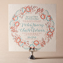 Chapin Letterpress Invitation Design Small