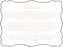 Charlotte Letterpress Direction Design Small