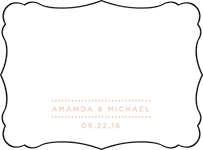 Charlotte Letterpress Placecard Flat Design Small
