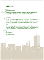 Charmed Boston Letterpress Menu Design Small