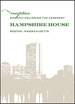 Charmed Boston Letterpress Reception Design Small