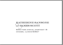 Charmed Chicago Letterpress Reply Envelope Design Small