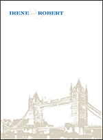 Charmed London Letterpress Thank You Card Flat Design Small