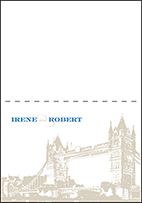 Charmed London Letterpress Thank You Card Fold Design Small