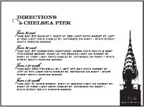 Charmed New York Letterpress Direction Design Small