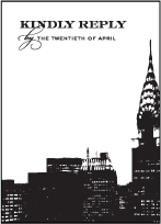 Charmed New York Letterpress Reply Design Small