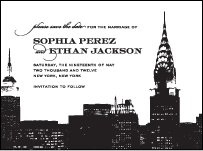 Charmed New York Letterpress Save The Date Design Small