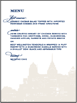 Charmed Philadelphia Letterpress Menu Design Small