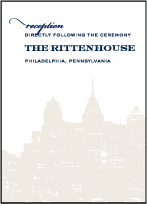 Charmed Philadelphia Letterpress Reception Design Small