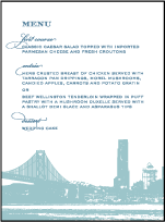Charmed San Francisco Letterpress Menu Design Small