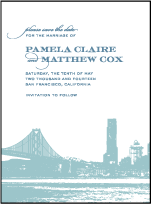 Charmed San Francisco Letterpress Save The Date Design Small