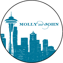 Charmed Seattle Letterpress Coaster Design Small