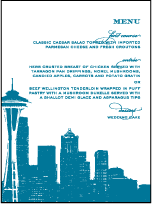 Charmed Seattle Letterpress Menu Design Small