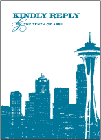 Charmed Seattle Letterpress Reply Design Small