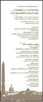 Charmed Washington DC Letterpress Program Tea Design Small