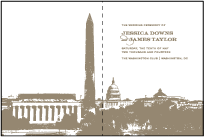 Charmed Washington DC Letterpress Program Design Small