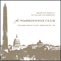 Charmed Washington DC Letterpress Reception Design Small