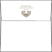 Chelsea Letterpress Envelope Design Small