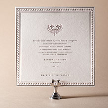 Chelsea Letterpress Invitation Design Small
