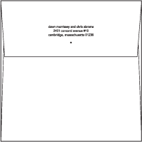 Circolo 2 Letterpress Thank You Card Flat Envelope Design Small
