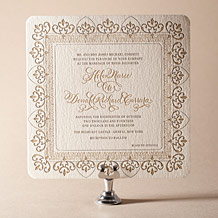 Claddagh Letterpress Invitation Design Small