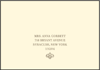 Claddagh Letterpress Reply Envelope Design Small