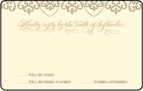 Claddagh Letterpress Reply Postcard Front Design Small