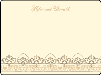 Claddagh Letterpress Thank You Card Flat Design Small