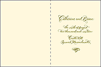 Classic Calligraphy Letterpress Program Design Small