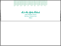 Classic Chevron Letterpress Envelope Design Small
