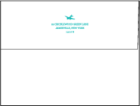 Classic Destination Letterpress Envelope Design Small