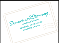 Classic Destination Letterpress Reception Design Small