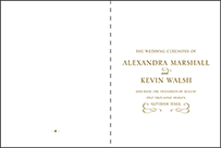 Classic Manhattan Letterpress Program Design Small