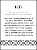 Classic Monogram Letterpress Direction Design Small