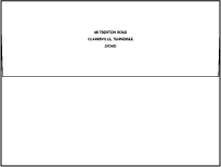 Classic Monogram Letterpress Envelope Design Small
