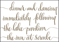 Colette Letterpress Reception Design Small