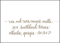 Colette Letterpress Reply Envelope Design Small