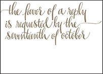 Colette Letterpress Reply Design Small