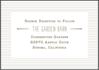 Collection Letterpress Reception Design Small