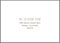 Collection Letterpress Reply Envelope Design Small