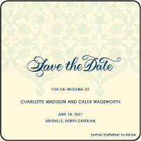 Connemara Letterpress Save The Date Design Small
