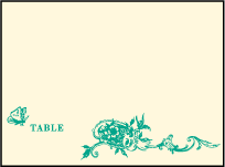 Conservatory Letterpress Placecard Flat Design Small