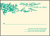 Conservatory Letterpress Reply Design Small